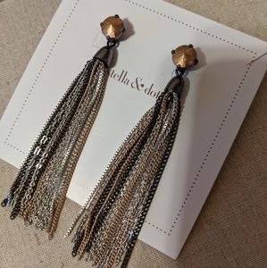 Stella & Dot Mixed Metal Fringe Tassels